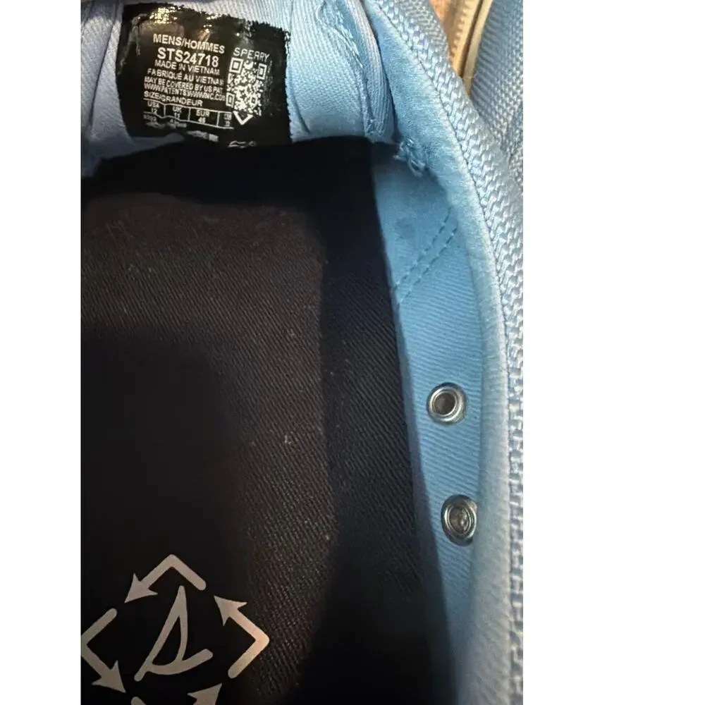 Sperry SeaCycled Striper II CVO Sneakers Light Blue Men's Size 12